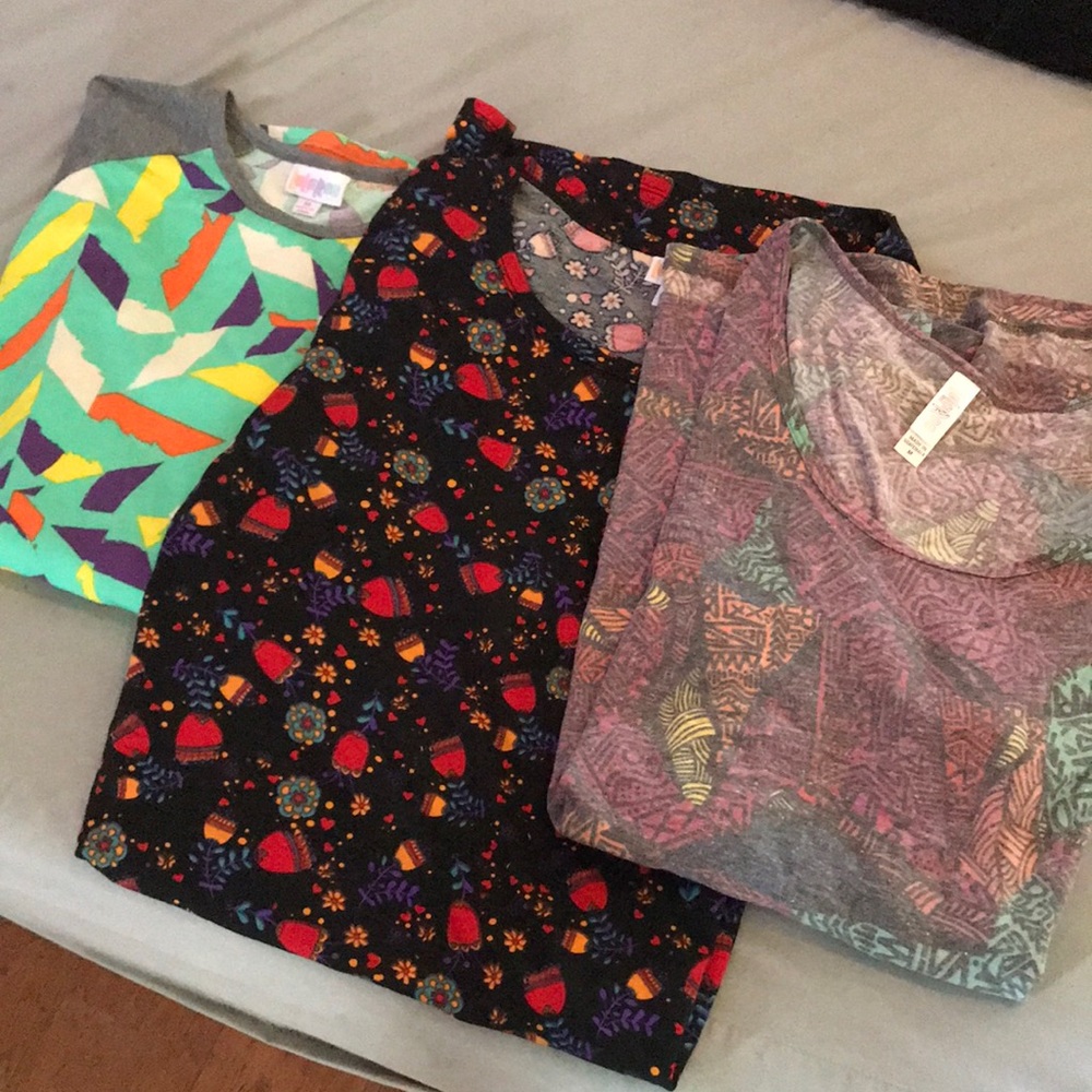 Lularoe lot of 3 Julia randy perfect t